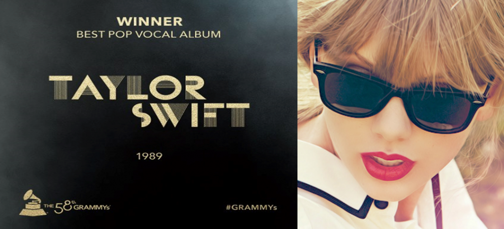 taylor swift grammys 2016 rb